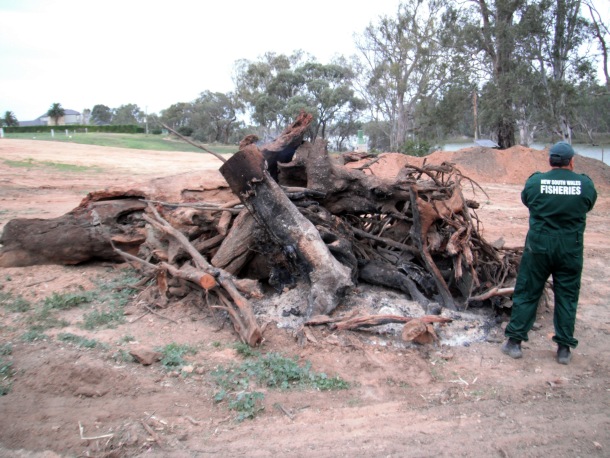 Man snags fine for illegal river works